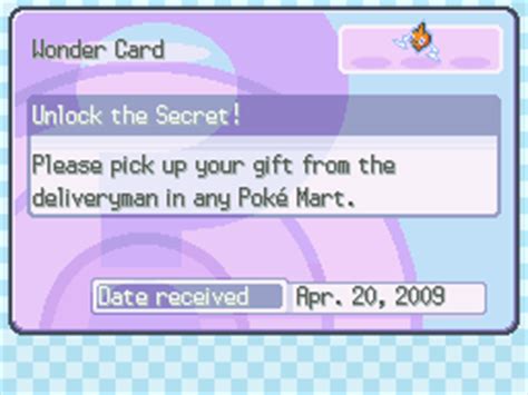 pokemon platinum serebii gift.